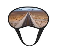 Freeway Highway Road in The Desert - Máscara de dormir suave y cómoda con correa ajustable, cubierta opaca para dormir, para mujeres, niñas, hombres, viajes, yoga, siesta, trabajo