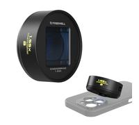 Freewell 1.55x Lente Anamórfica Azul Compatible con iPhone y Samsung con Montura de 17mm, Lente Cinematográfica para Smartphone con Resplandor Azul de Ciencia Ficción y Calidad de Video Mejorada