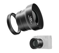 Freewell 1.5X Teleobjetivo Compatible con Fuji X100VI X100V, Zoom Mejorado y Diseño Ligero Negro