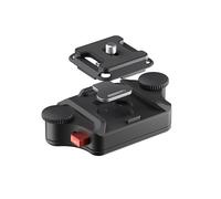 Freewell Abrazadera de liberación rápida para mochila, soporte universal para cámaras DSLR, cámaras sin espejo y dispositivos de tornillo de 1/4 pulgadas, clip ligero y duradero para fotografía al