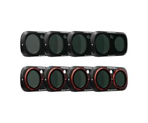 Freewell All Day Kit de Filtros de 8 Piezas para Insta360 Luna Ultra | Incluye filtros ND8, ND16, ND32, ND64 y ND/PL a juego para exposición durante todo el día y control de deslumbramiento.
