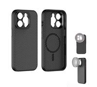 FREEWELL Funda Pro Filmmaker para iPhone 13 Pro - Filtro magnético y Montura para Objetivo de 17 mm Negro