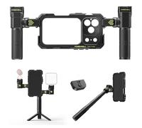 Freewell Genius Rig Cage para iPhone 17 Pro - Ranura para Filtro magnético y Soporte para Lente de 17 mm, instalación sin Herramientas, Mango Multifuncional para trípode/monopie