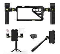 Freewell Genius Rig Cage para Samsung S25 Ultra - Configuración sin herramientas, asas de trípode y monopié, control remoto Bluetooth, soportes flexibles para filmación profesional
