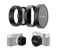 Freewell Kit Filtros CPL/GMIST 1/4 con Parasol para Fuji X100 Series Negro | Compatible con X100, X100S, X100F, X100T, X100V y X100VI. Efecto de difusión suave para fotos creativas