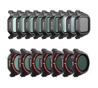 Freewell Mega - Juego de 16 filtros para dji Mini 5 Pro con UV, ND, ND/PL, LPR, Glow Mist, ND1000 de 10 Paradas, CPL, reducción de neblina, Juego de filtros cinematográficos para fotografía aérea