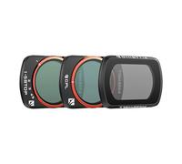 Freewell Paquete de 3 filtros imprescindibles VND 1-5, Glow Mist 1/4 y CPL compatible con Pocket 4/3/Xtra Muse: control de exposición, añade floración cinematográfica, reduce el deslumbramiento