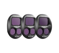 Freewell Paquete de 3 filtros ND divididos para dji Mavic 4 Pro - Split ND128/ND64, ND256/ND128, ND512/ND256 - para días soleados súper Brillantes