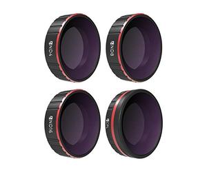 Freewell Standard Day-Serie 4K-4Pack ND4, ND8, ND16, CPL Filtros Lentes Cámara Compatibles con Osmo Action Camera (No Compatible con Action 4)