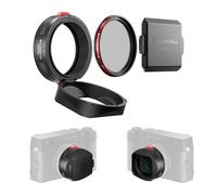 Freewell the Real Lens Hood - Filtro híbrido CPL/niebla, plegable, operación de filtro sin contacto para Fuji X100VI, X100V, X100 Series (negro)