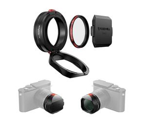 Freewell The Real - Parasol de Lente para Leica Q3 43 - Filtro CPL/Niebla, operación de Filtro sin Contacto y diseño abatible