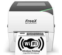 FreeX Impresora térmica WiFi SuperRoll para etiquetas de envío de 4 x 6 | Impresora inalámbrica de etiquetas de envío | Funciona con Zebra, Brother, Dymo Labelwriter 4XL, Rollo, Munbyn, MFlabel, Comer