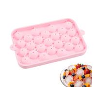 Freeze Cube Tray, Rapid Chill Cube Mold, 25 Cavity Mold with Leakproof Lid, Silicone Food Grade Freezer, Cocktail Chill with Design, Bourbon Set for Home Camping Use 7,48 x 4,92 pulgadas