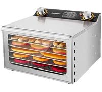 Freeze Dryer,6812 Layers,12h Timer,Stainless Steel,Fruits,Vegetables,Meat,Seafood (6Layer)