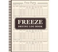 Freeze Drying Log Book: Essential Journal for Food Preservation, Batch Scheduling, and Tracking Operation Costs.