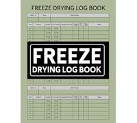 Freeze Drying Log Book: Home Freeze Drying Log With Food Batch Schedules, Record Your Freeze Drying Maintenance, Activities