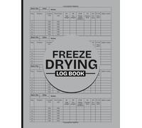 Freeze Drying Log Book: Track 500+ Batches, Storage Dates, Food Batch Schedules, and Machine Maintenance | Designed for Home Freeze Dryer Owners | Large Print 8.5" x 11" Inches, 110 pages