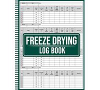 Freeze Drying Log Book: Track Batches, Times, Weights, and Notes for Efficient Food Preservation, Food Batch Tracker For A Freeze Dryer