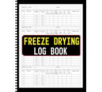Freeze Drying Log Book: Track Over 500 Batches with Ease. 150 Pages of Detailed Freeze-Drying Records, Machine Maintenance, Repairs, Expenses and More. for Food Preservation Success