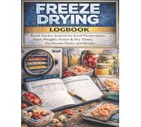 Freeze Drying Logbook: Batch Tracker Journal for Food Preservation: Trays, Weights, Freeze & Dry Times, Pre-Frozen Notes, and Results