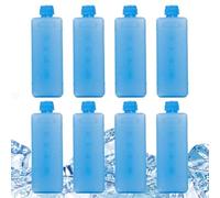 Freezer Blocks - 8 Piece Cold Packs For Cooler | Lightweight Ice Packs | Reusable Cooler Bricks Blocks | Cooling Crystal Freeze Box Accessories For Home Kitchen Drink Food Refrigerator Traveling