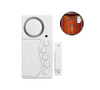 Freezer Door Alarm When Left Open, Safety Window Alarm, 3/15/30/60 Seconds Adjustable Delay Wireless Fridge Alarm, 4-in-1 Door Sensor Chime Door Open(