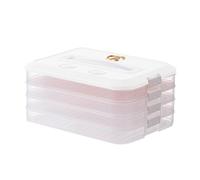 Freezer Dumpling Box, Food-Grade Dumpling Container, Dumpling Bin with Lid, Clear Dumpling Storage, Dumpling Preservation Storage Container Bottom for Noodles, Freezer Dumpling Storage Box with Lid