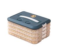 Freezer Dumpling Box, Food-Grade Dumpling Container, Dumpling Bin with Lid, Clear Dumpling Storage, Dumpling Preservation Storage Container Bottom for fideos, Freezer Dumpling Storage Box with Lid