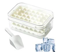 Freezer Ice Mold Box - PP PET ABS 20.9x13.4x9.3cm Transparent Flexible Release Container Lid, Double Layer Maker | Kitchen Dining Family Food Drinks Whiskey Cocktail Beverage Cooling Use