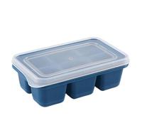 Freezer Ice Mold - Large 6 Section Stackable Ice Tray, Non Stick Square Block Maker for Drinks with Durable Food Safe Material, Perfect for Whiskey Coffee Cocktails Juice