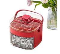 Freezer Ice Trays, Chilling Cube Maker Bin, Easy Release Ice Mold with Handle and Lid, Portable Cooling Tool for Party, Picnic, Camping, Gathering, Home, Outdoor, Kitchen, 6.69x6.1x5.51 Inches