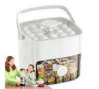 Freezer Ice Trays, Chilling Cube Maker Mold, Press-Type Design, Easy Release Tool, Kitchen Accessory, 6.69x6.69x5.51 Inches, Ideal for Daily Use, Gatherings, Picnics, Camping