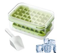 Freezer s Trays - 20.9x13.4x9.3cm Clear Flexible Ice Maker Mold With Lid, Easy Release Rotating Cube Tray Container, Sealed Storage Box For Food Freezing Drinks