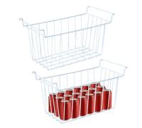 Freezer Storage Bins, Meats And Food Container Pantry Organizers, Stackable Wire Baskets For Organizing For Home Ice Veggies Apartment Kitchen Hotel Fruit Farmhouse Restaurant