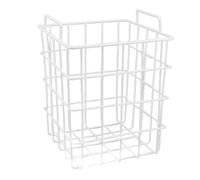 Freezer Wire Baskets | High Capacity Deep Refrigerator Organizer for Food/Kitchen/Pantry | Steel Storage Basket with PE Coating (Height 245mm)