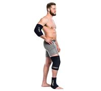 FreezeSleeve Manga de carbón de cobre para terapia de hielo y calor, reutilizable, flexible, gel caliente/frío, cobertura de 360 grados para rodilla, codo, tobillo, muñeca (XL)