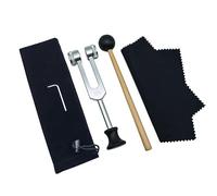 Frefgikty 1 juego de tenedor de afinación de aleación de aluminio 528HZ con mazo para curación de chakras, terapia de sonido que mantiene la armonía de cuerpo, mente y espíritu