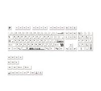 Frefgikty 124 teclas japonesas PBT AE86 inicial D Cherry teclas para teclado Cherry MX 61 68 84 87 96 98 104