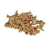 Frefgikty 50 tornillos de guitarra y bajo para golpeador, color dorado
