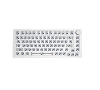 Frefgikty 75% Junta Teclado Mecánico Kit PCB Interruptor Intercambiable en Caliente Efectos de Iluminación Interruptor RGB LED Cable/Bluetooth Modo Dual, D