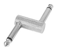 Frefgikty Adaptador de 6.35 conector tipo acoplador de pedal para pedal de efecto de guitarra, adaptador de amplificador de alta calidad de 1/4 pulgadas