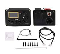 Frefgikty Afinador de de guitarra acústica, ecualizador de ecualizador de 5 bandas, preamplificador de guitarra acústica, de amplificador piezoeléctrico con perilla de volumen,