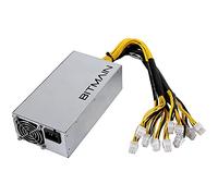 Frefgikty APW7 - Fuente de alimentación de 1800 W para Bitmain Antminer S9/L3+/A6/A7/R4/S7/E9 con 10 conectores PCI-E de 6