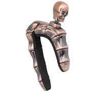 Frefgikty Cejilla de aleación de zinc de alta calidad con diseño de calavera de baquelita folk para guitarra clásica, fácil almacenamiento