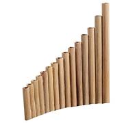 Frefgikty Flauta de pan 15 tubos de bambú natural Instrumento de viento Panpipe G Key Panpipe Instrumento de viento de madera hecho a mano Instrumentos populares