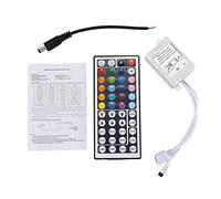 Frefgikty Mando a distancia IR inalámbrico de 44 teclas con receptor para tira de luz LED SMD RGB 5050 3528