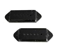 Frefgikty Par de cubiertas para guitarra P-90 p90 con orejas de perro, color negro (C42)