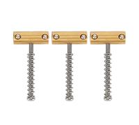 Frefgikty Puente compensado para guitarra, conjunto de sillines de latón de 10,8 mm, estilo puente para TL estilo 6 cuerdas, pieza de guitarra eléctrica (3 piezas)