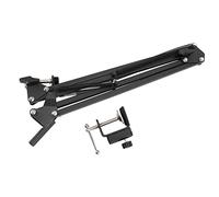 Frefgikty Soporte de micrófono de escritorio profesional con brazo de tijera, soporte de micrófono para mesa de montaje de abrazadera para bola de nieve