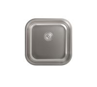 Cata Fregadero CB 40-40 Bajo Encimera con Cubeta Cuadrada Instalación Mueble 50 cm Base con Fondo Absorbente Accesorios Incluidos Acabado Acero Inoxidable